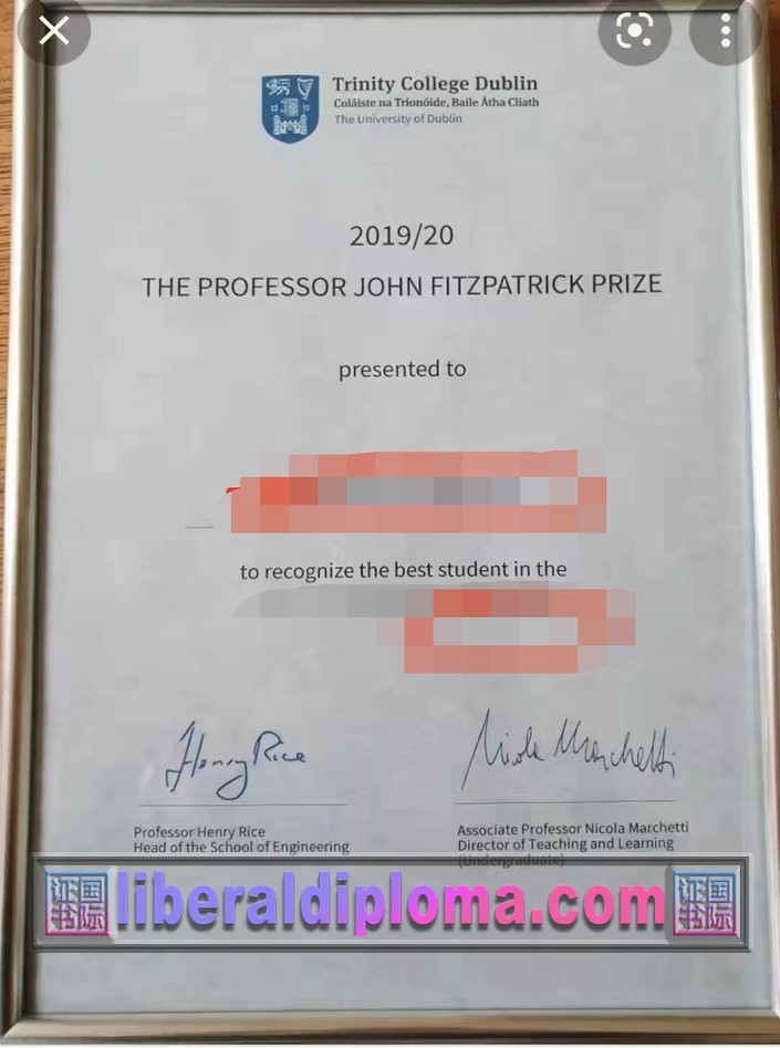 加急定制都柏林圣三一大学毕业证书：让梦想提前实现