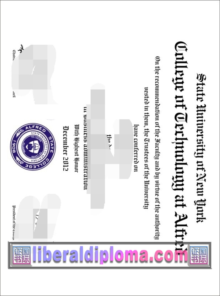 哪里可以买到纽约州立大学阿尔弗雷德学院毕业证？全网指南