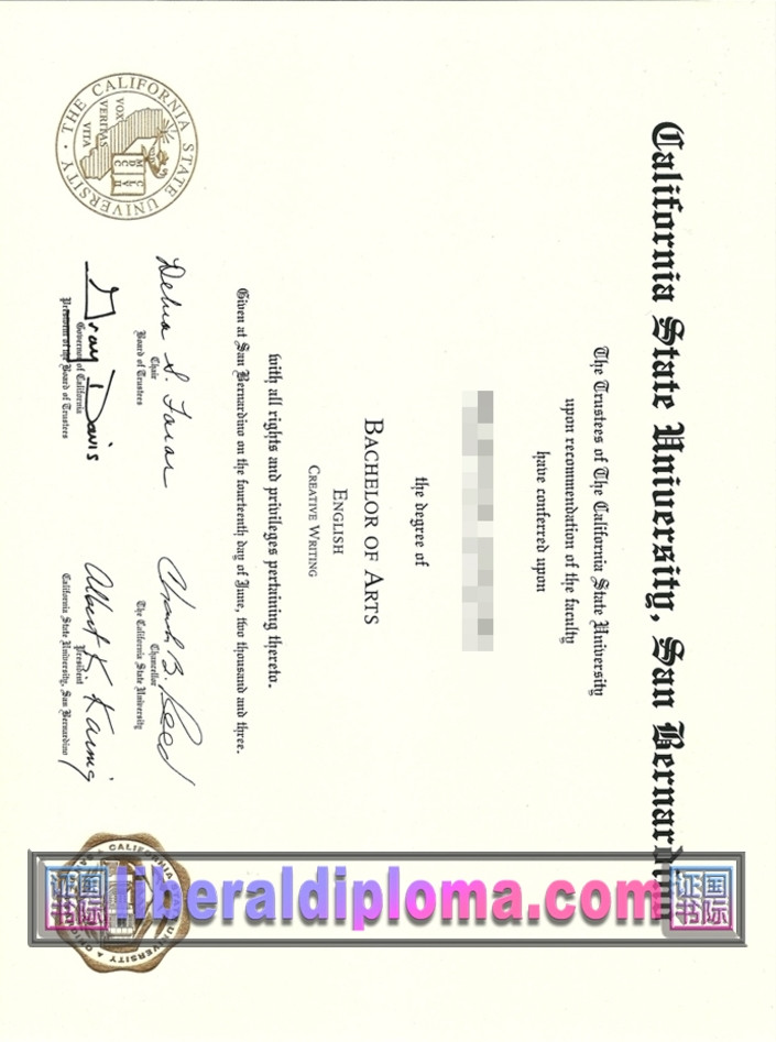 如何购买加州州立大学圣伯纳迪诺分校的文凭